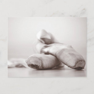 Ballet Pointe Shoes på Dance Golv-mall Vykort