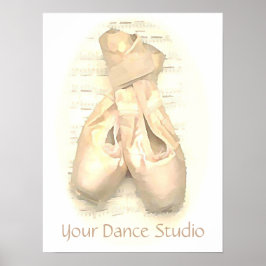 Ballet Pointe Shoes Payed Personlig Poster