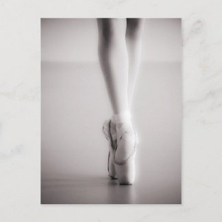Ballet Pointe Shoes Sepia Dancing Tofflor Vykort