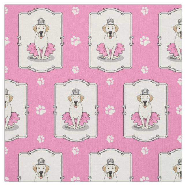 Ballet Princess Gult Labrador Retriever Hund Tyg (Provkarta)