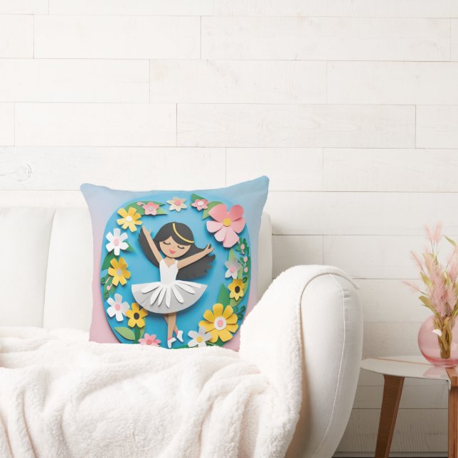 Ballet Princess IV Square Pillow Kudde (Soffa)