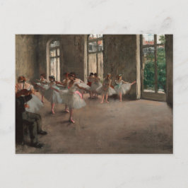 Ballet Rehearsal av Edgar Degas Postcard Vykort