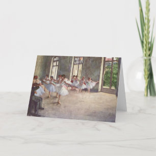 Ballet Rehearsal by Degas Kort