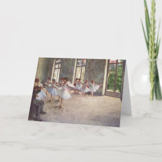 Ballet Rehearsal by Degas Kort