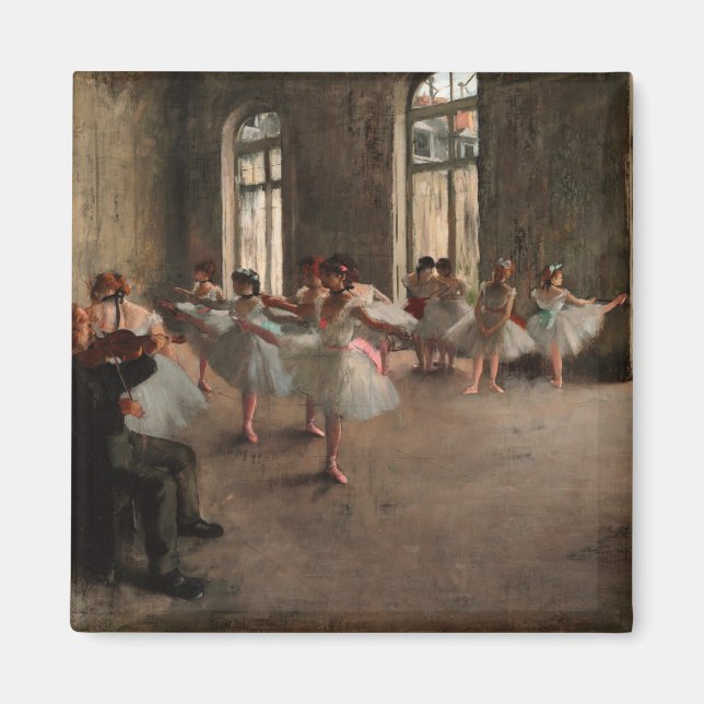 Ballet Rehearsal - Edgar Degas - 1873 Magnet (Framsidan)