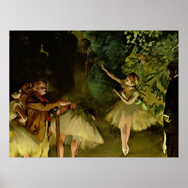 Ballet Rehearsal - Edgar Degas - 1875 Poster (Framsidan)