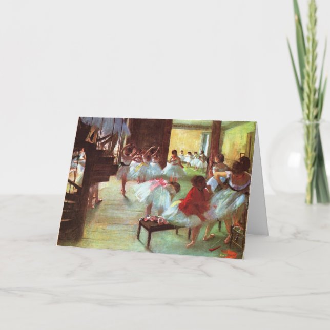 Ballet Rehearsal - Edgar Degas - 1880 Kort (Framsida)