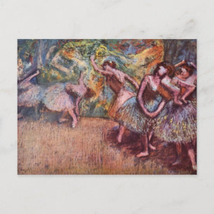 Ballet Rehearsal - Edgar Degas - 1904 Vykort