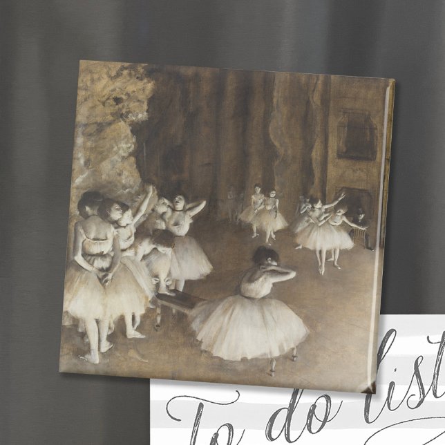 Ballet Rehearsal på scenen | Edgar Degas Magnet (Skapare uppladdad)