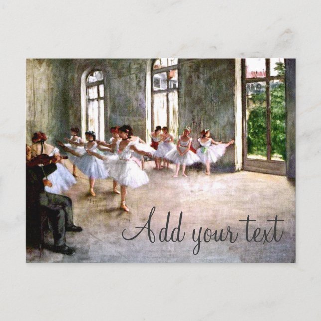 Ballet Rehearsal Vykort (Framsida)