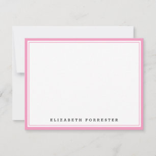 Ballet Rosa Classic Dubbla Gräns Correspondence Anteckningskort