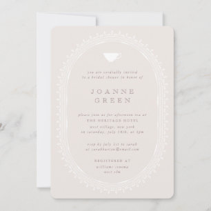 Ballet Rosa eftermiddag Tea Möhippa/Möhippa Inbjudningar