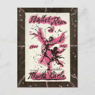 Ballet Russe de Monte Carlo 1944-45 Vykort