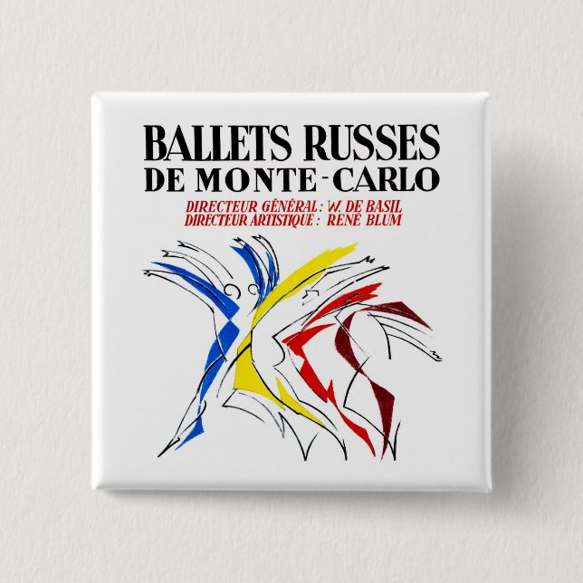 Ballet Russes - Abstrakt dansör Älskare Konst Knapp (Framsida)