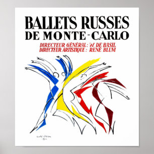 Ballet Russes - Abstrakt dansör Älskare Konst Poster