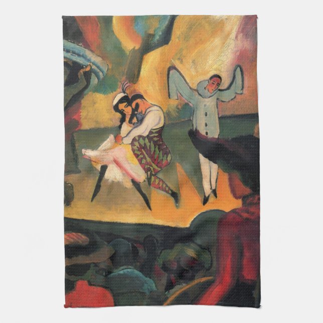 Ballet Russes, Ryska baletten av August Macke Kökshandduk (Vertikal)