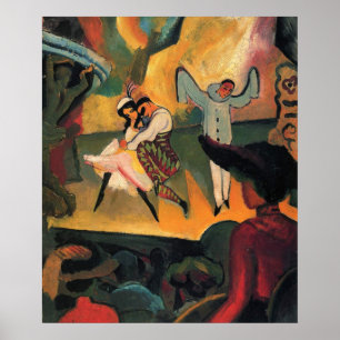 Ballet Russes, Ryska baletten av August Macke Poster