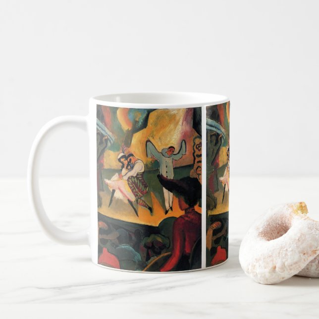 Ballet Russes, ryska Ballet i augusti Macke Kaffemugg (Med munk)