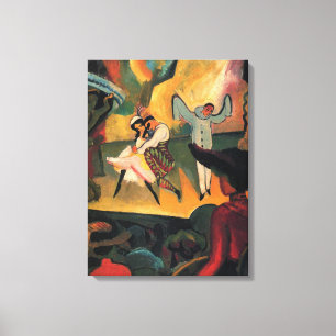 Ballet Russes, ryska lastpallen per augusti Macke Canvastryck