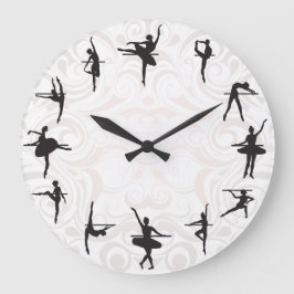 Ballet School Ballerina Dance Wall Clock Stor Klocka