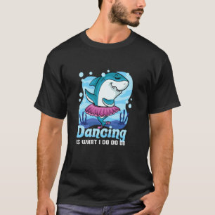 Ballet Shark Cute Ballerina Dancer Tonåring Girl T Shirt