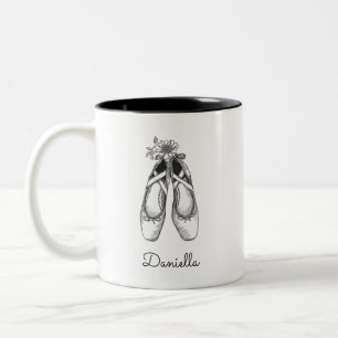 Ballet Shoes Hand plockade Två-Tonad Mugg