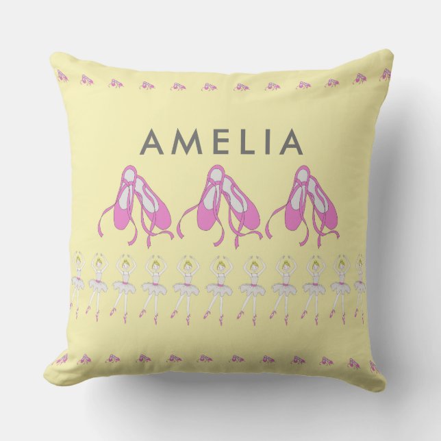 Ballet Shoes Personlig Cushion Kudde (Framsida)
