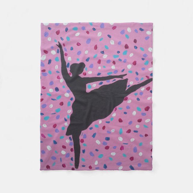 Ballet Silhouette Fleecefilt (Framsidan)