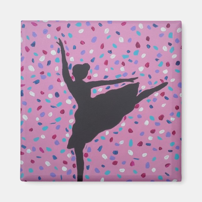 Ballet Silhouette Magnet (Framsidan)