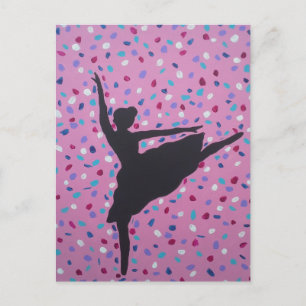 Ballet Silhouette på Rosan Vykort