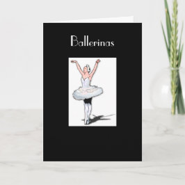 Ballet skäl/Ballerina födelsedagskort Kort