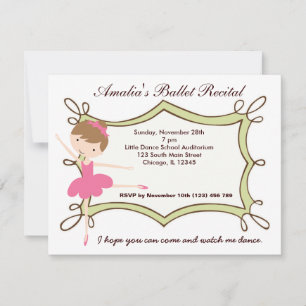 Ballet skäl inbjudningar
