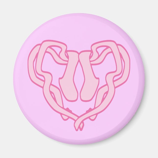Ballet Slipper Heart Magnet (Framsidan)