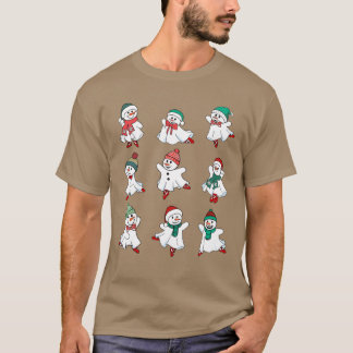 Ballet Snögubbe juljullflicka T Shirt