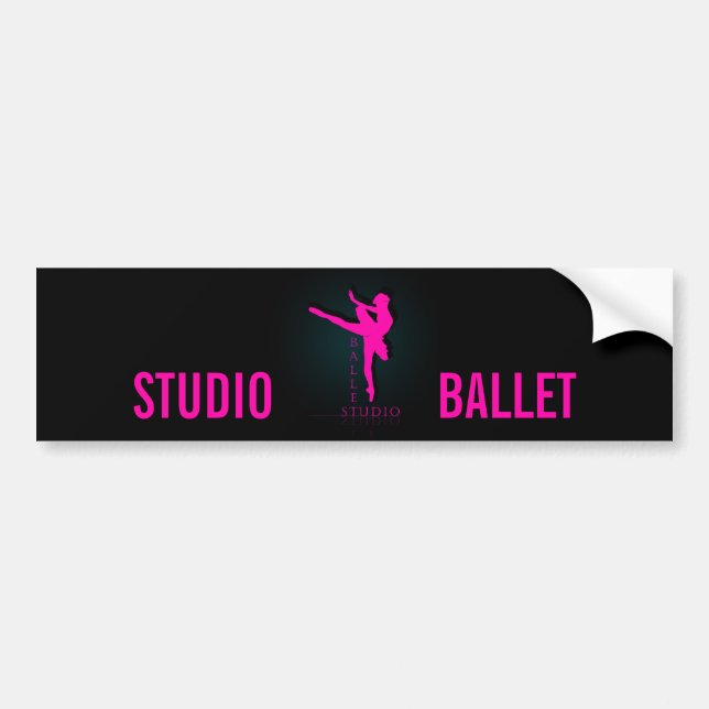 Ballet Studio - Bumper Sticker Bildekal (Framsidan)