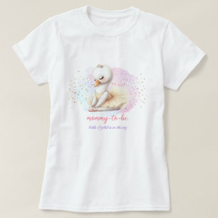Ballet Svan Flicka visar Mamma-to-be T Shirt