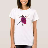 BALLET T-SHIRT, BALLET DANCING COUPLE, ROMANTIC
