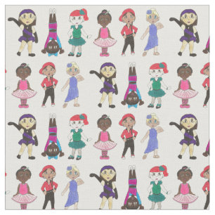 Ballet Tap Jazz Acro Dancer Girls Ballerina Studio Tyg