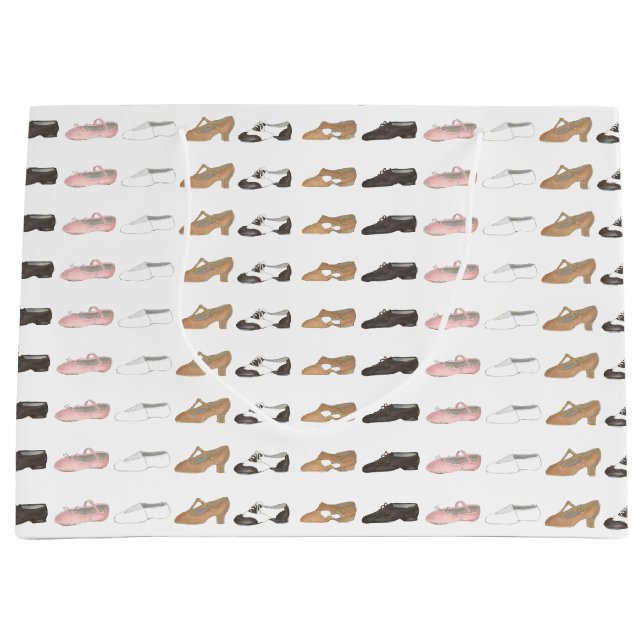 Ballet Tap Jazz Acro Lyrical Dance Shoes Gift Bag (Framsidan)