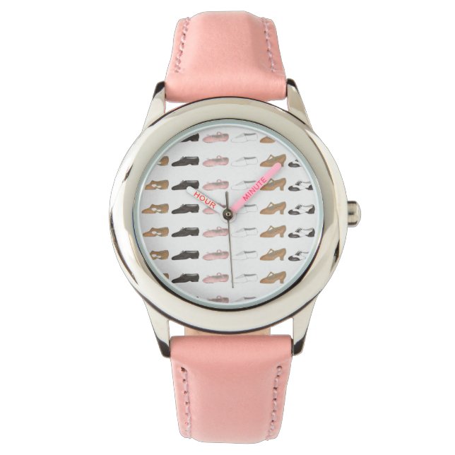 Ballet Tap Jazz Acro Lyrical Dance Shoes Watch Armbandsur (Framsida)