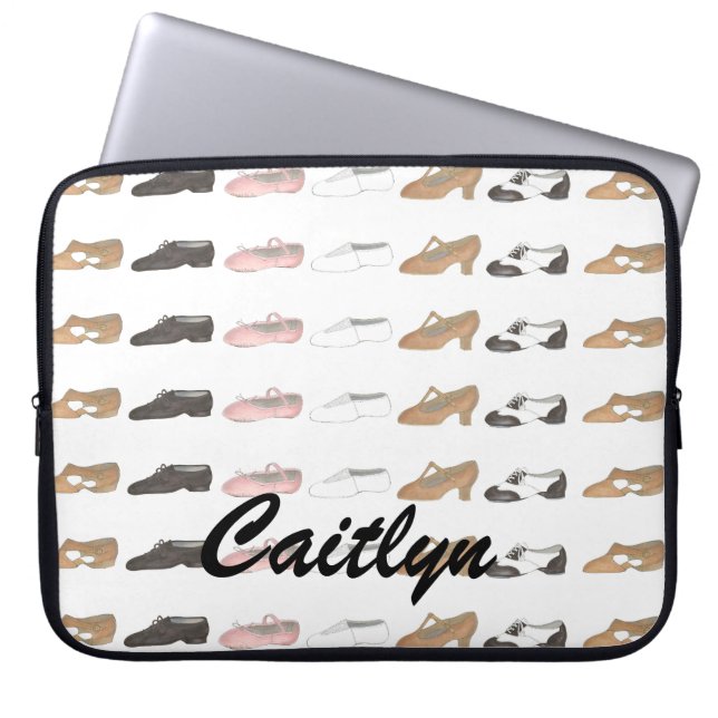 Ballet Tap Jazz Lyrical Dance Teacher Shoes Dancer Laptop Sleeve (Framsidan)