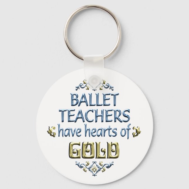 Ballet Teacher-uppskattning Nyckelring (Framsida)