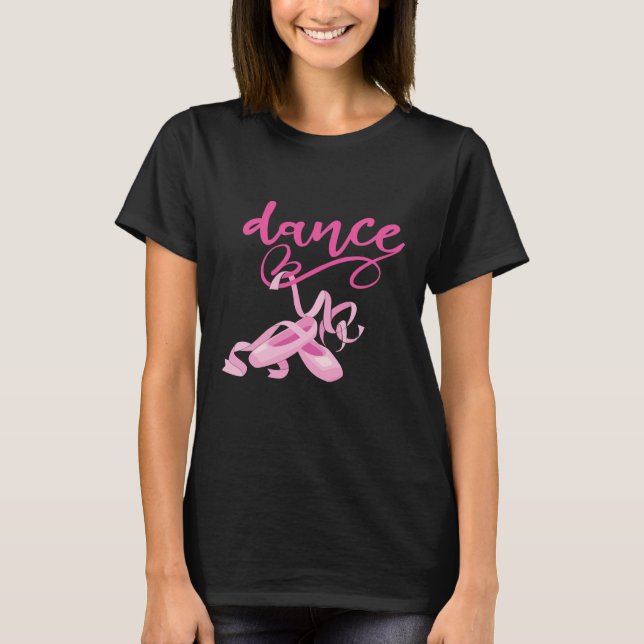Ballet Toddler Girls Women Ballet Dancer Ballerina T Shirt (Framsida)
