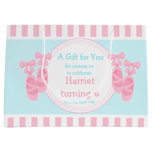 Ballet Tofflor Ballerina Födelsedagsfest (Framsidan)