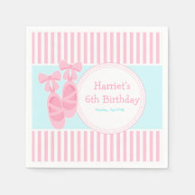 Ballet Tofflor Ballerina Födelsedagsfest