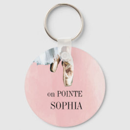 Ballet Tofflor Pointe Personal Rosa Nyckelring
