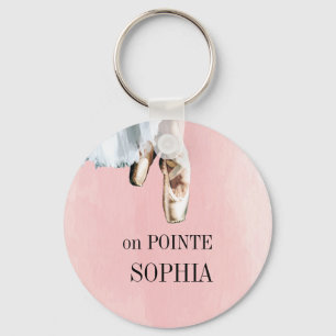 Ballet Tofflor Pointe Personal Rosa Nyckelring