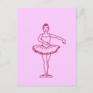 Ballet tredje position vykort