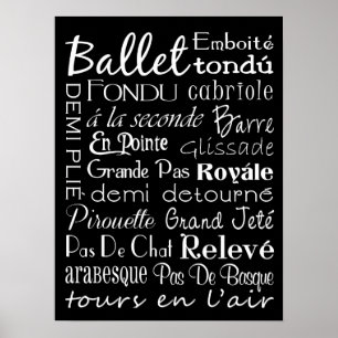 Ballet Tunnelbanan Art Poster