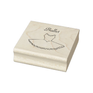 Ballet Tutu Rubber Frimärke Stämpel